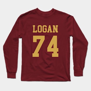 Merlin Olsen 74 Logan High School Grizzlies  Football Jersey 2 Long Sleeve T-Shirt